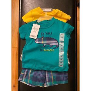 Carter’s 4-Piece Alligator T-Shirt Shorts Set‎